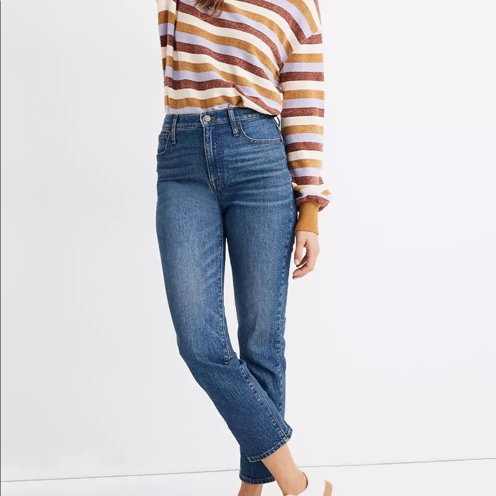 Madewell Classic Straight Jean Coldbrook Wash - Picture 1 of 16